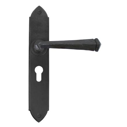 Beeswax Gothic Lever Euro Lock Set
