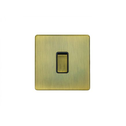 Eurolite Concealed 3mm 1 Gang Switch Antique Brass