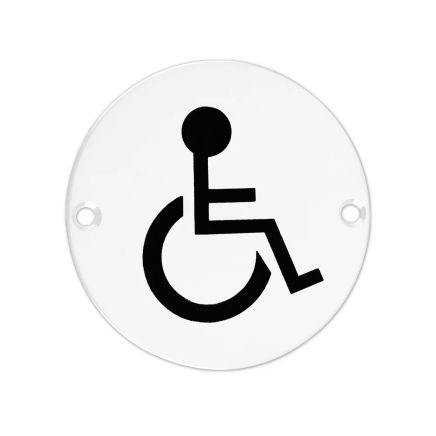 Zoo Hardware Sex Symbol - Disabled - 76mm dia - White