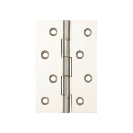 Double Phosphor Bronze Washered Hinges 102x67x2.5mm Polished Nickel - By Frelan Hardware - J9018PN