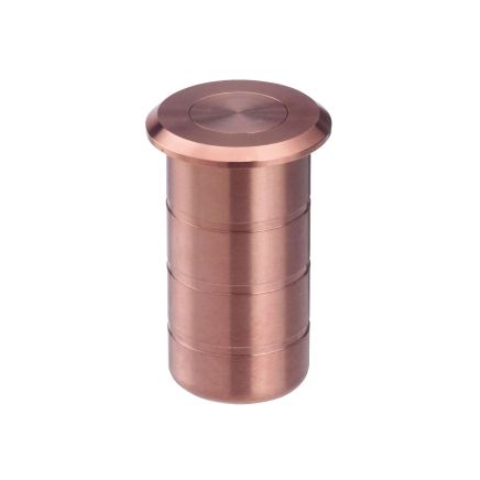 Zoo Hardware Dust Socket for Flush Bolts - Concrete 20mm dia. x 38mm - Tuscan Rose Gold