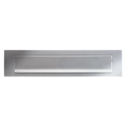 Zoo Hardware Letter Plate - 340mm x 75mm - 312mm c/c - Satin Stainless