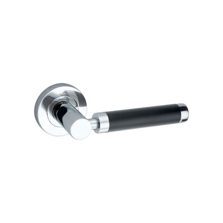 Zest Lever Door Handle Dual Tone Black/Chrome