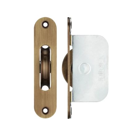 Zoo Hardware Brass Ball Bearing Pulleys - 2 1/4" Radius Forend - Bronze