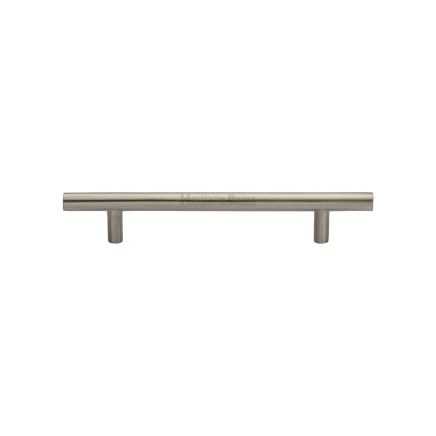 Heritage Brass Cabinet Pull Bar Design 128mm CTC Satin Nickel Finish