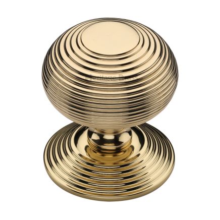 Heritage Brass Centre Door Knob Reeded Design 3 1/2 Polished Brass Finish
UK Registered Design Number 6241152
