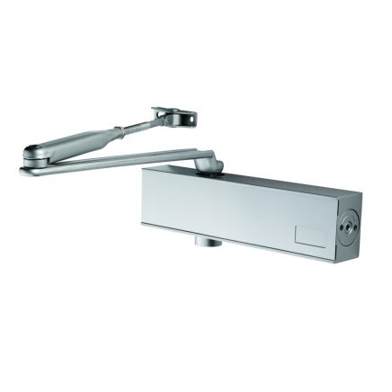 Heavy Duty Overhead Door Closer Variable Power Size 2-6 - Silver