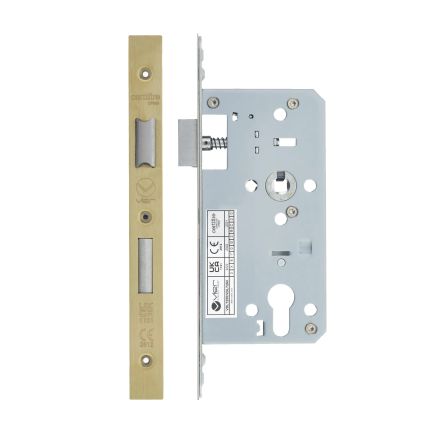 Zoo Hardware 2 Piece - DIN euro sashlock - 72mm c/c - backset 55mm - Brass