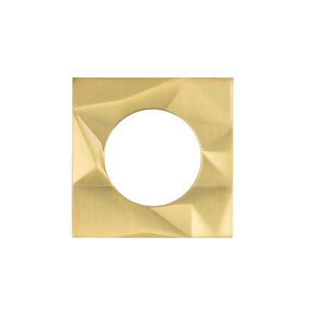 Zoo Hardware Spare Frattura Lever Square Rose Pack - Satin Brass
