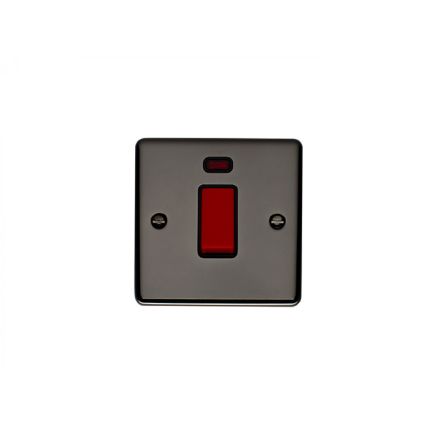 Eurolite Enhance Decorative 45Amp Switch with Neon Indicator Black Nickel