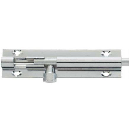 Jedo Brass Heavy Straight Barrel Bolts 152x38mm Polished Chrome - By Frelan Hardware - J1001PC-6