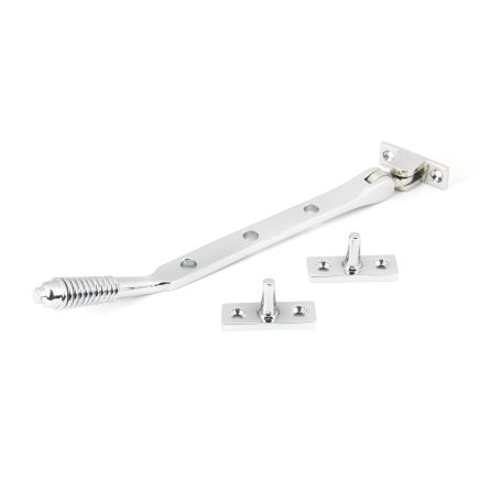 Polished Chrome 8" Reeded Stay