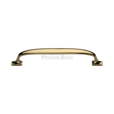 Heritage Brass Cabinet Pull Durham Design 203mm CTC Polished Brass Finish