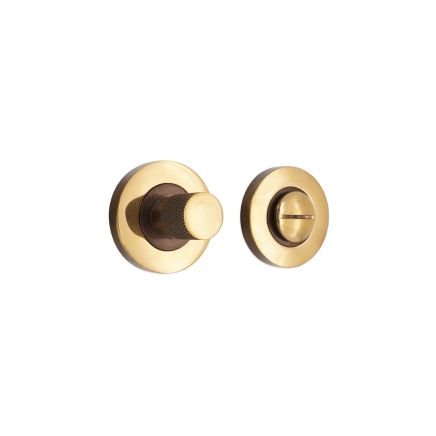 Jewel Knurlmond Thumb Turn & Release Aged Brass