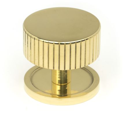 Polished Brass Judd Cabinet Knob - 38mm (Plain)