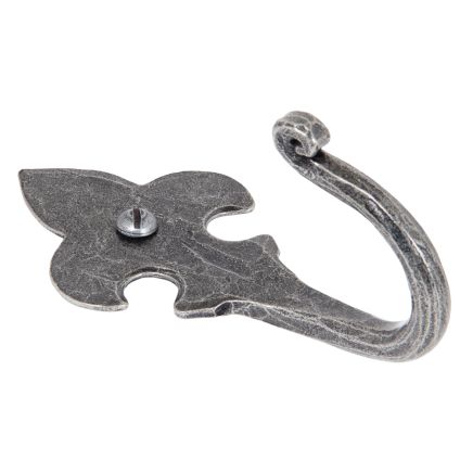 Pewter Fleur-De-Lys Coat Hook