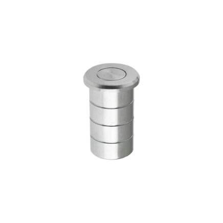 Zoo Hardware Dust Socket for Flush Bolts - Concrete 20mm dia. x 38mm - Satin Chrome