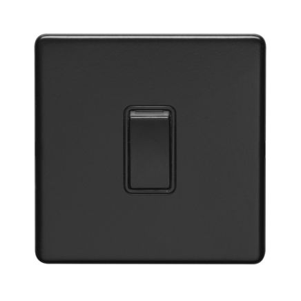 Eurolite Concealed 3mm 1 Gang Switch Matt Black