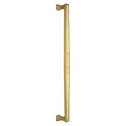 Heritage Brass Door Pull Handle Deco Design 457mm Polished Brass Finish
