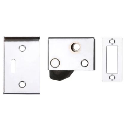 Zoo Hardware Hush latch - 65x40mm - Powder Coat White