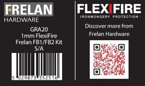 Intumescent Kits for FB Mortice Deadlocks 1mm 30/60 Minute - By Frelan Hardware - GRA20