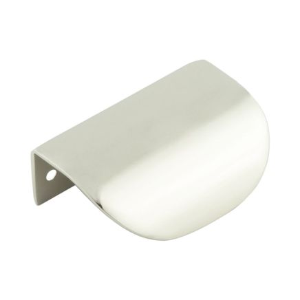Burlington 75mm Polished Nickel Arched Edge Pull - By Frelan Hardware - BUR941PN