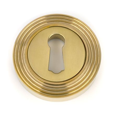 Polished Brass Round Escutcheon (Beehive)