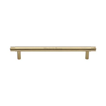 Heritage Brass Cabinet Pull Contour Design 160mm CTC Satin Brass finish
