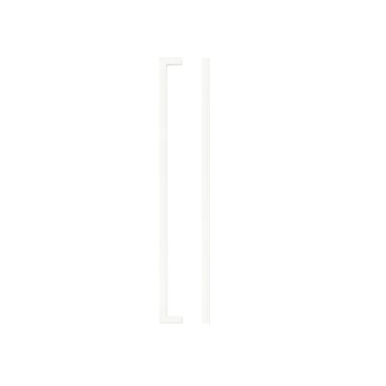 Zoo Hardware Square Block Cabinet handle 320mm CTC Matt White Finish
