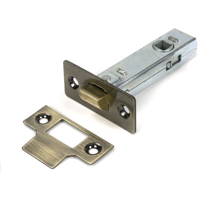 Aged Brass 3" Tubular Mortice Latch
