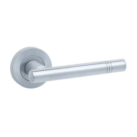 Kudos Door Handles Satin Chrome - By Frelan Hardware - JV507SC