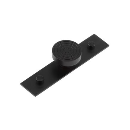 Murray Cupboard Knobs 40mm Plain Backplate Black - By Frelan Hardware - HOX-1140MB-5090MB