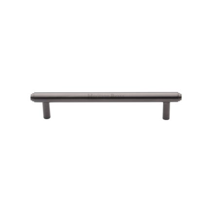 Heritage Brass Cabinet Pull Stepped Design 128mm CTC Matt Bronze finish