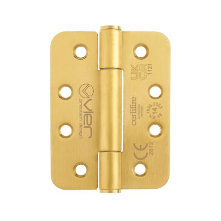 Zoo Hardware Grade 14 concealed knuckle hinge SS201 - Radius - PVD Satin Brass