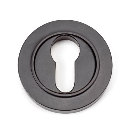 Aged Bronze Round Euro Escutcheon (Plain)