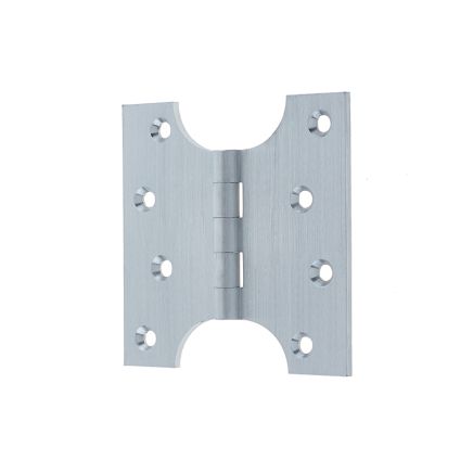 Budget Parliament Hinges 102x100x4mm Satin Chrome - By Frelan Hardware - J9009B4SC - (Sold in Pairs)