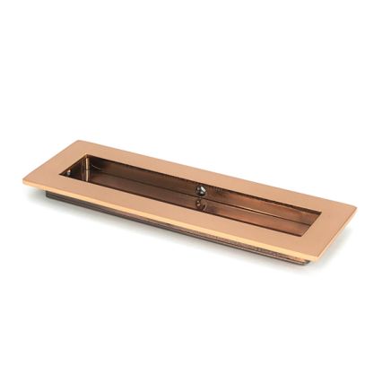 Polished Bronze 175mm Plain Rectangular Pull