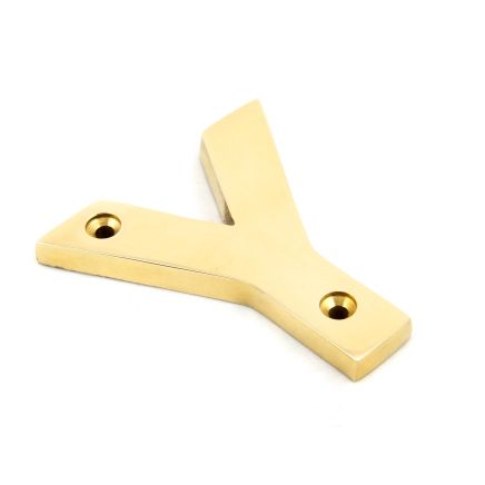 Polished Brass Letter Y