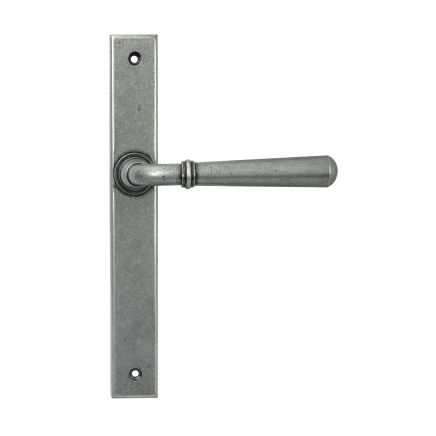 Pewter Newbury Slimline Lever Espag. Latch Set