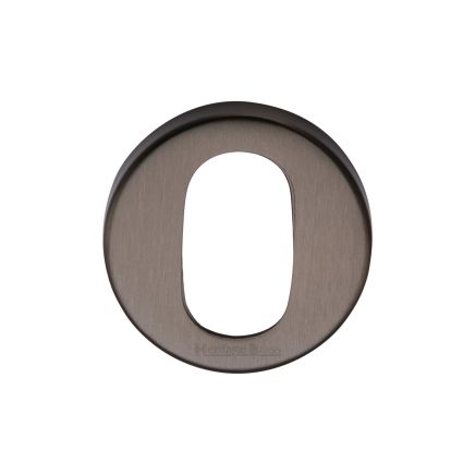 Heritage Brass Oval Profile Cylinder Escutcheon Matt Bronze Finish