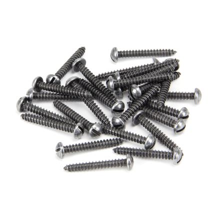 Pewter 6 x 1" Round Head Screws (25)