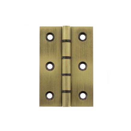 Atlantic Washered Hinges 3" x 2" x 2.2mm - Antique Brass (Pair)