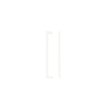 Zoo Hardware Square Block Cabinet handle 192mm CTC Matt White Finish