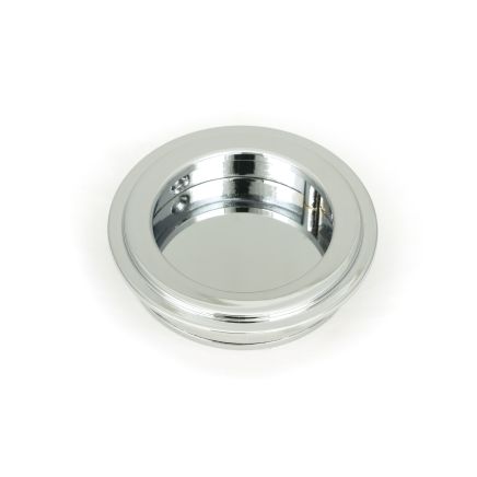 Polished Chrome 60mm Art Deco Round Pull