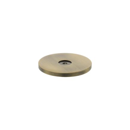 Millhouse Brass Round Cabinet Handle Backplate - Antique Brass