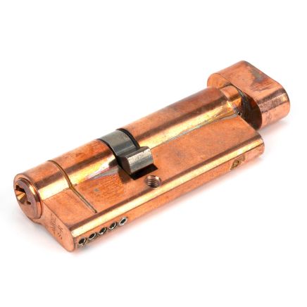 Polished Bronze 35/45T 5pin Euro Cylinder/Thumbturn