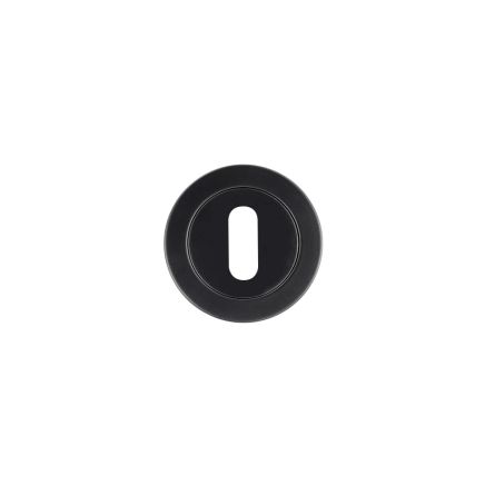 Zoo Hardware Standard profile round escutcheon - Black