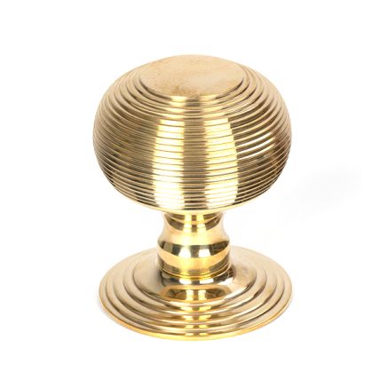 Polished Brass Beehive Centre Door Knob