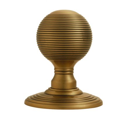 Delamain Reeded Knob - Florentine Bronze