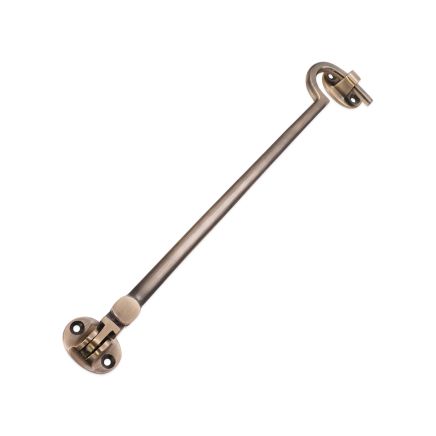 Silent Cabin Hook 10" - 250mm Antique Brass